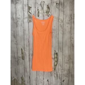 Perfect Women’s Orange Cotton-Blend Tank Top Size XS